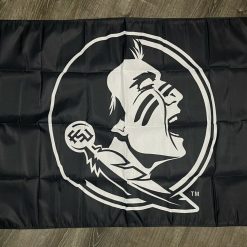 Florida State Seminoles Logo Flag 3x5 ft Black Sport Banner Man-Cave Garage