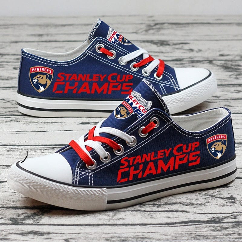 Florida PanthersLow Top Canvas Sport Sneakers Shoes For Men Women Fans - Image 3