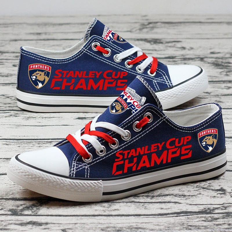 Alternative view of Florida Panthers Low Top Canvas Sport Sneakers Shoes For Men Women Fans
