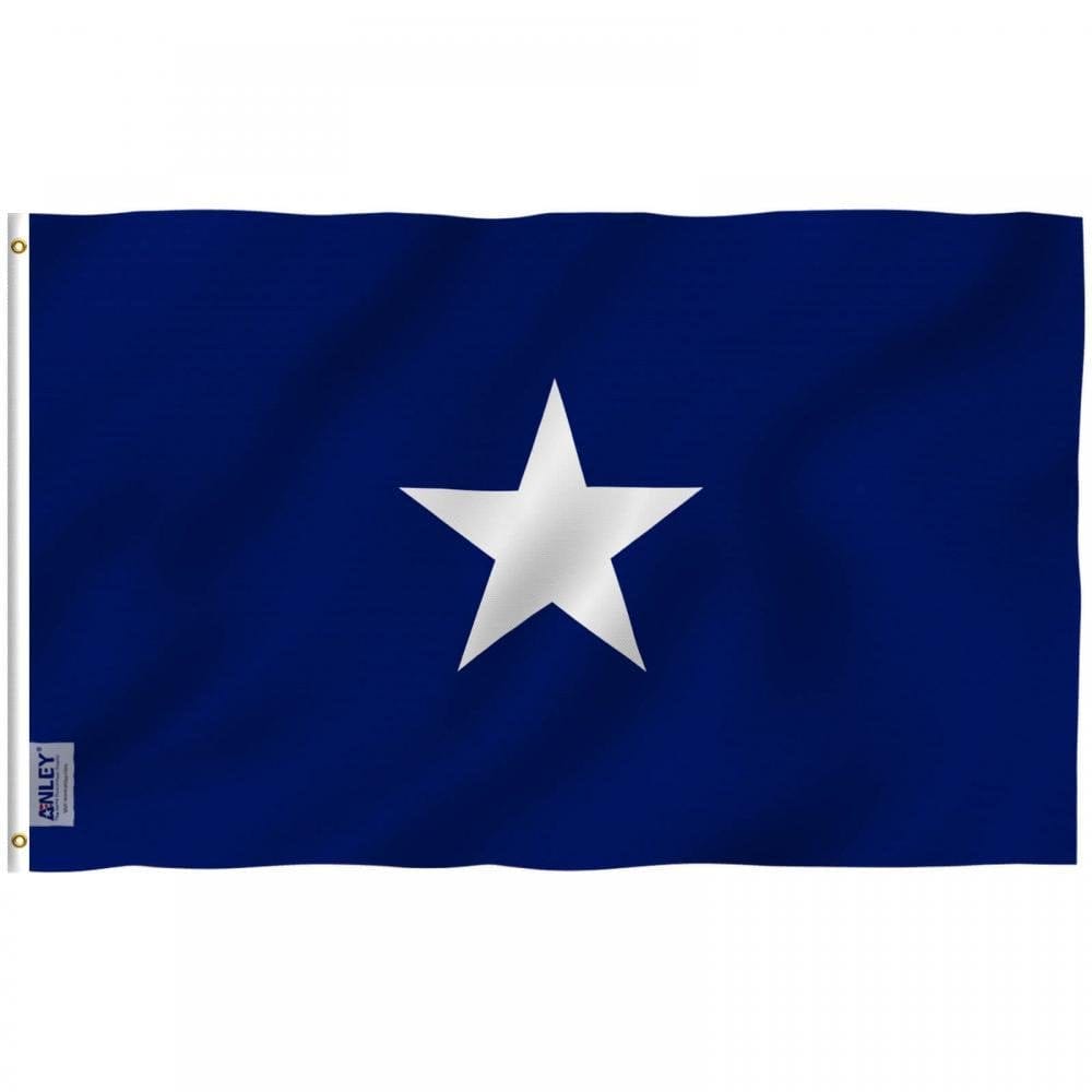 Fly Breeze 3×5 Foot Bonnie Blue Flag with Brass Grommets 3X5Ft Banner USA