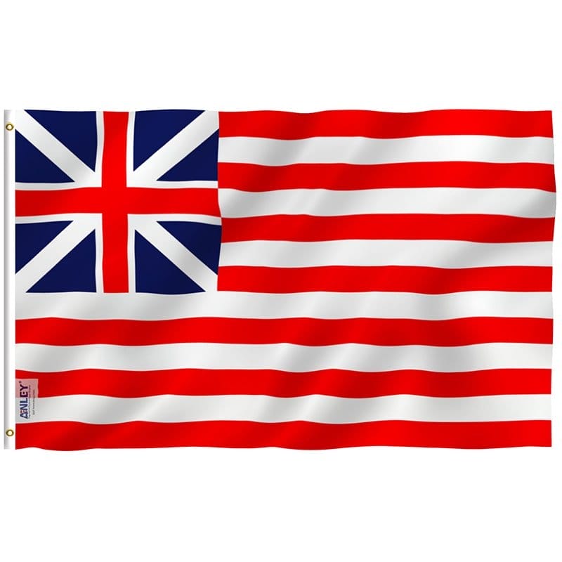 Fly Breeze Grand Union Flag with Brass Grommets 3X5Ft Banner USA