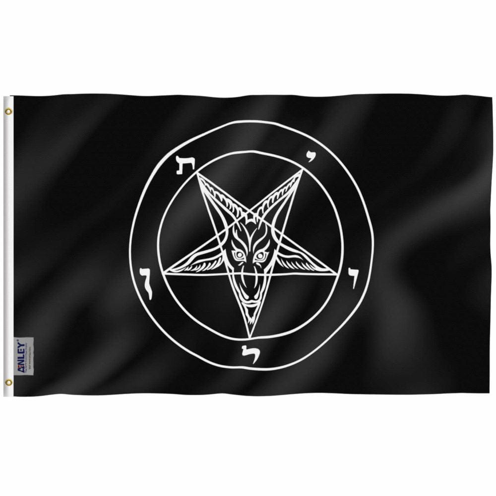 Fly Breeze Satan Flag with Brass Grommets 3X5Ft Banner USA Polyester