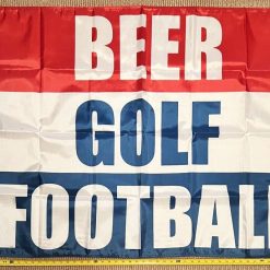 Football Flag Beer Golf Dorm Man Cave College Banner USA 3x5'