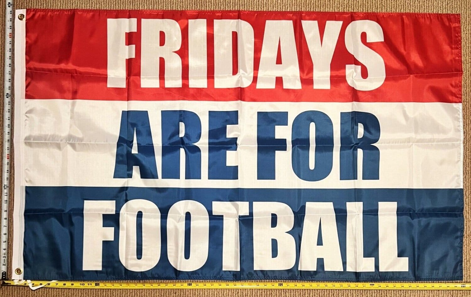 Football Flag F Beer Golf Dorm Man Cave College Banner USA 3x5'