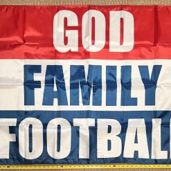 Football Flag God Beer Golf Dorm Man Cave College Banner USA 3x5'