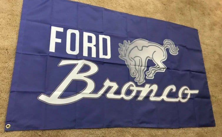 Ford Bronco Flag 3X5 Ft Polyester Banner USA 90x150cm