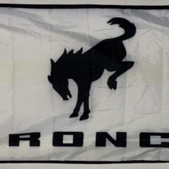 Ford Bronco White Flag 3X5 Ft Polyester Banner USA 90x150cm