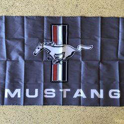 Ford Mustang Grey Flag 3X5 Ft Polyester Banner USA 90x150cm