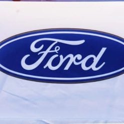 Ford Racing White Flag 3X5 Ft Polyester Banner USA 90x150cm