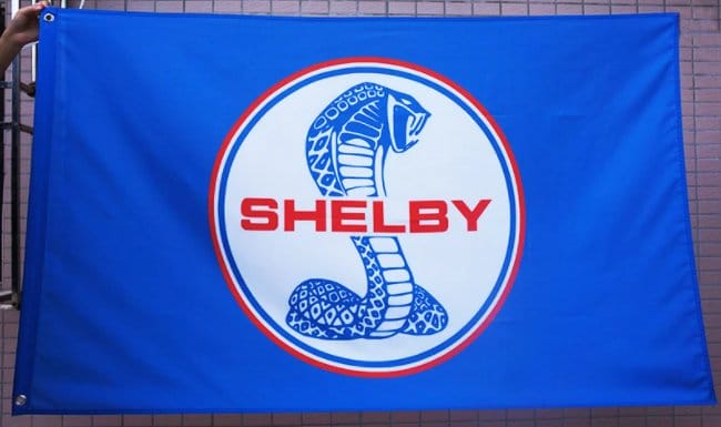 Ford Shelby Cobra Flag Blue 3X5 Ft Polyester Banner USA 90x150cm