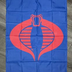 G.I. Joe Cobra Flag 3x5 ft Vertical Blue Banner Action Hero Toy Kids Man-Cave