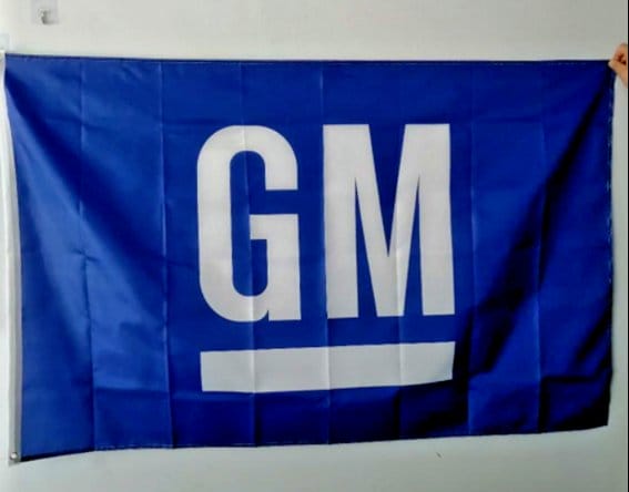 GM Motors Flag 3X5 Ft Polyester Banner USA 90x150cm