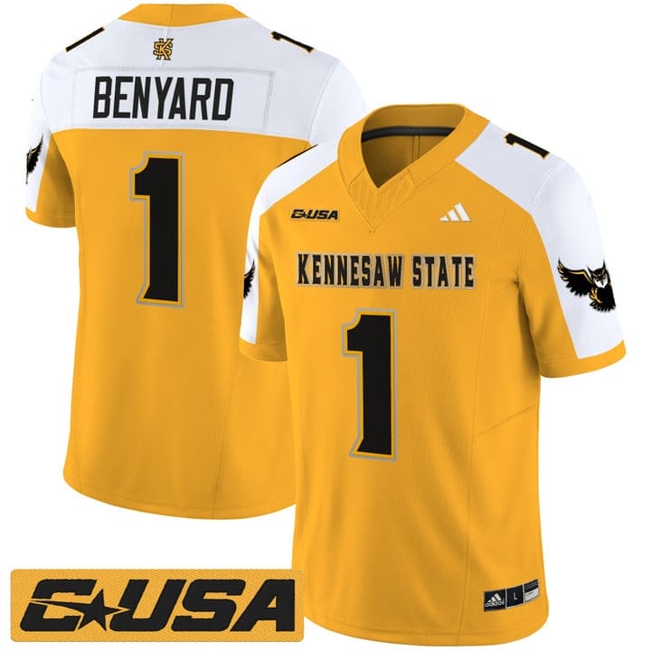 Gabriel Benyard Jersey #1 Kennesaw State Owls 2025 Vapor Stitched - Image 4