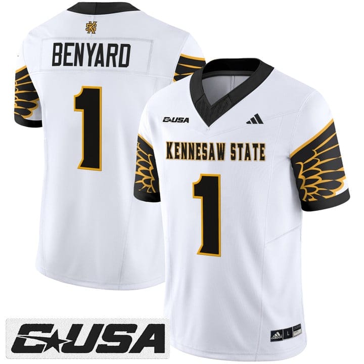 Alternative view of Gabriel Benyard Jersey #1 Kennesaw State Owls 2025 Vapor Stitched