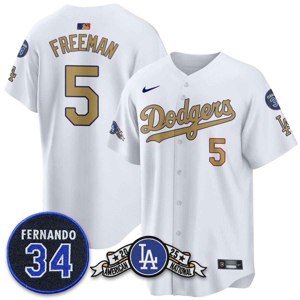 Los Angeles Dodgers 2025 National League Champions Jersey - All Stitched - Image 20