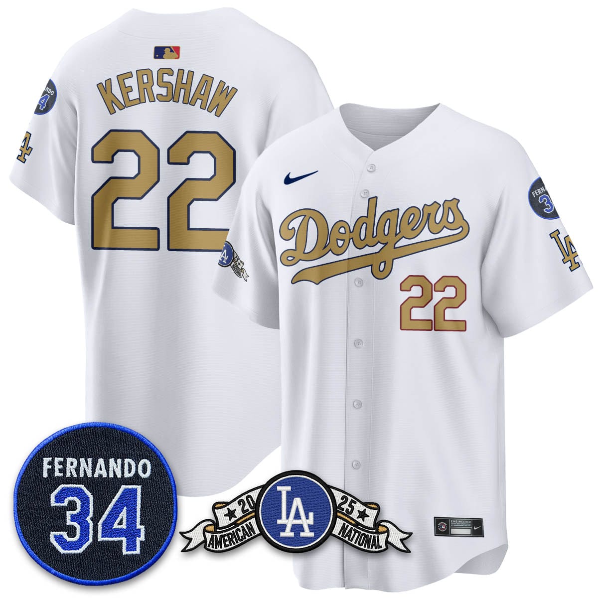 Los Angeles Dodgers 2025 National League Champions Jersey - All Stitched - Image 21