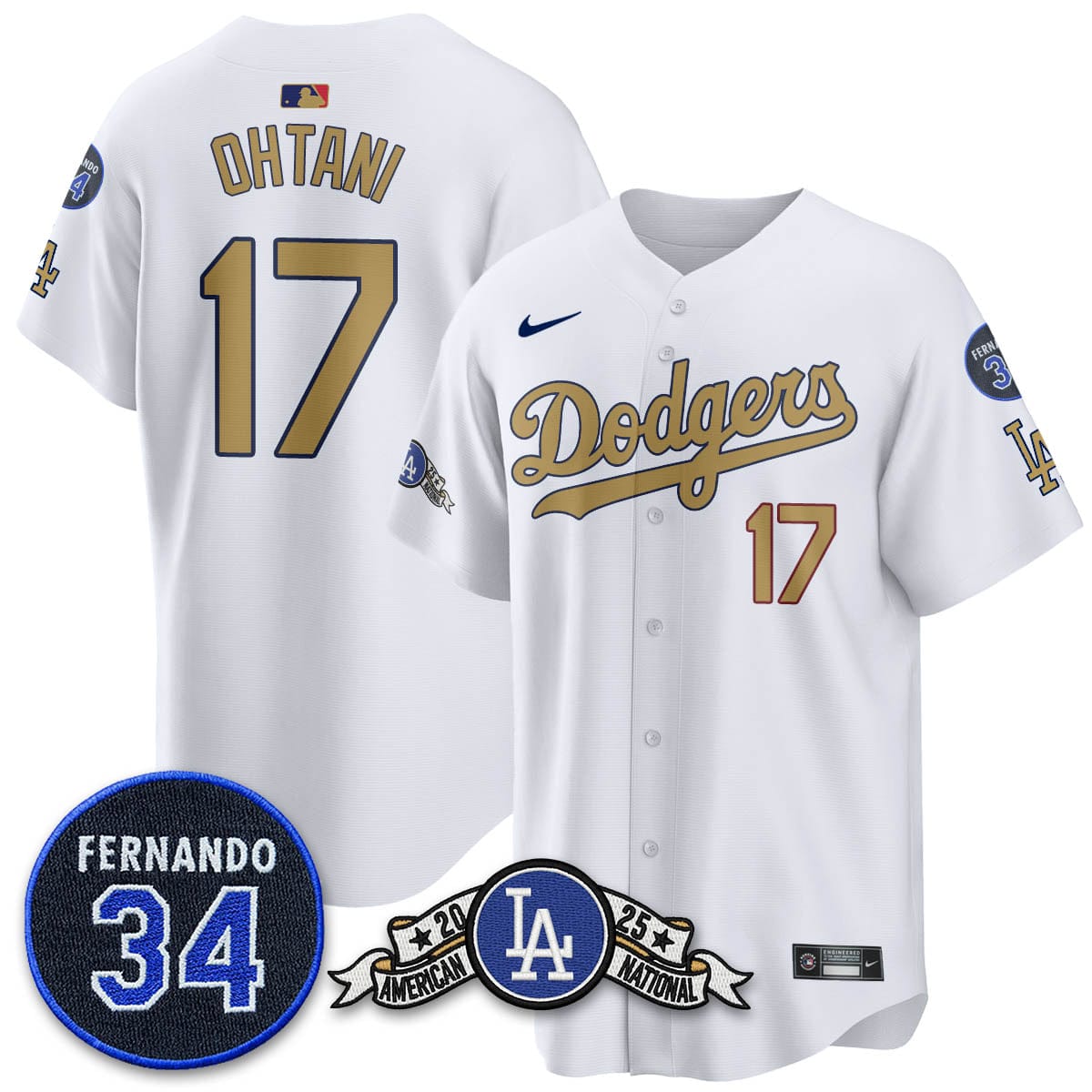 Los Angeles Dodgers 2025 National League Champions Jersey - All Stitched - Image 23