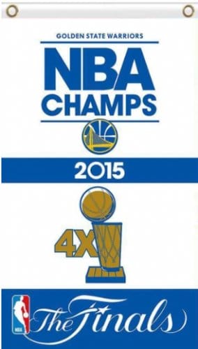 Golden State Warriors 2015 Champs Flag 3X5Ft Polyester Banner USA Digital Print