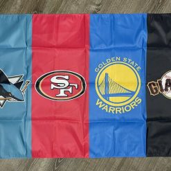 Golden State Warriors San Francisco 49ers Giants Sharks Flag 3x5ft Banner
