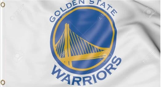 Golden State Warriors White Flag 3X5Ft Polyester Banner USA Digital Print