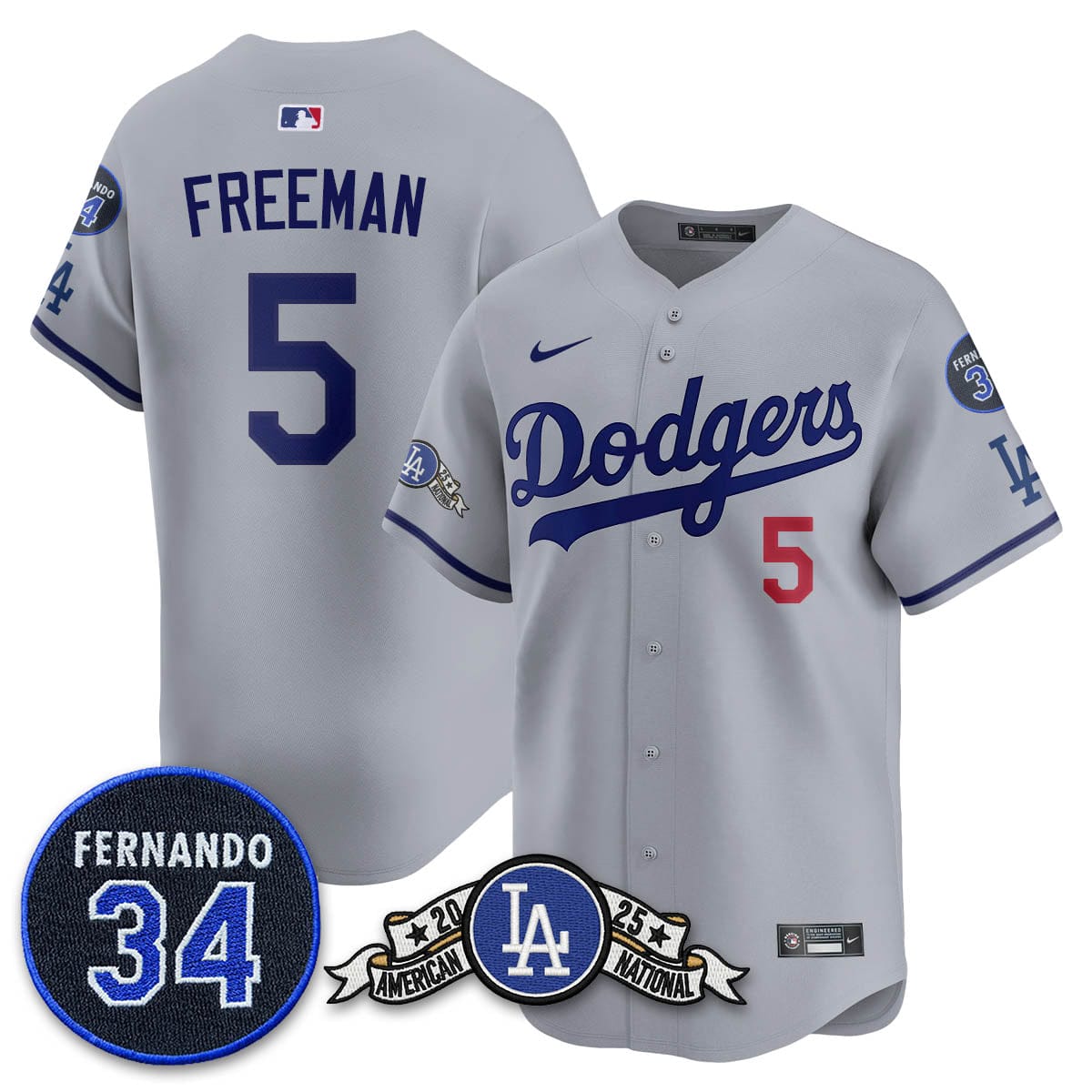 Los Angeles Dodgers 2025 National League Champions Jersey - All Stitched - Image 28