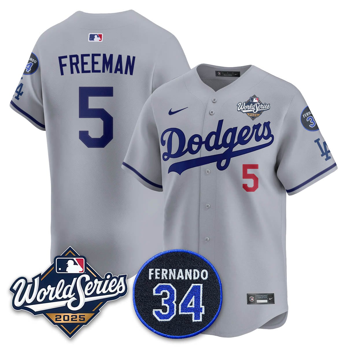 Los Angeles Dodgers 2025 National League Champions Jersey - All Stitched - Image 21
