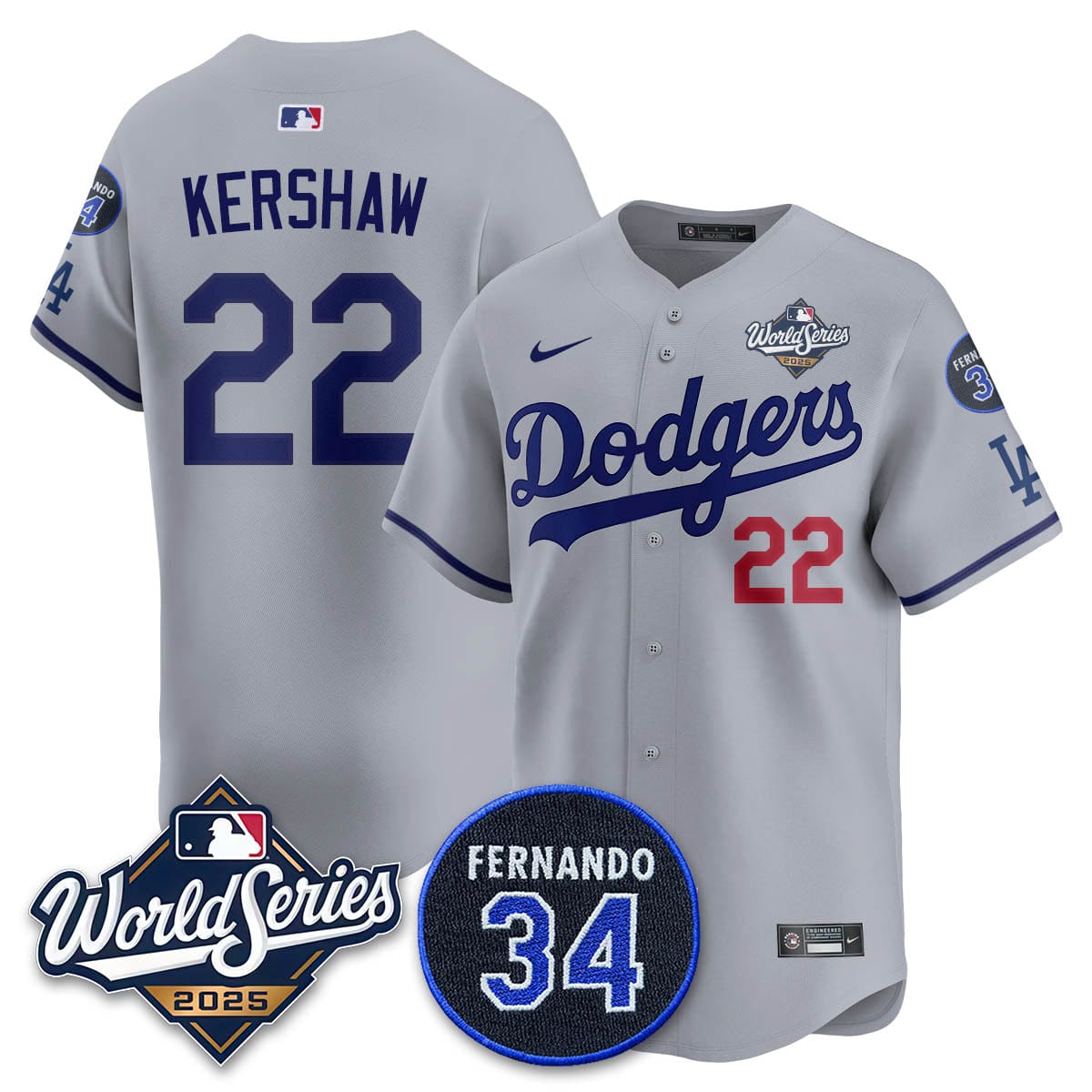 Los Angeles Dodgers 2025 National League Champions Jersey - All Stitched - Image 22