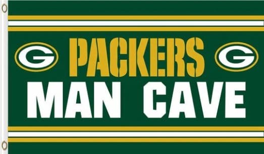 Green Bay Packers Man Cave Flag 3X5 Ft Polyester Banner USA 90x150cm