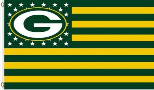 Green Bay Packers Star Flag 3X5 Ft Polyester Banner USA 90x150cm