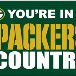 Green Bay Packers You Are In Country Flag 3X5 Ft Polyester Banner USA 90x150cm