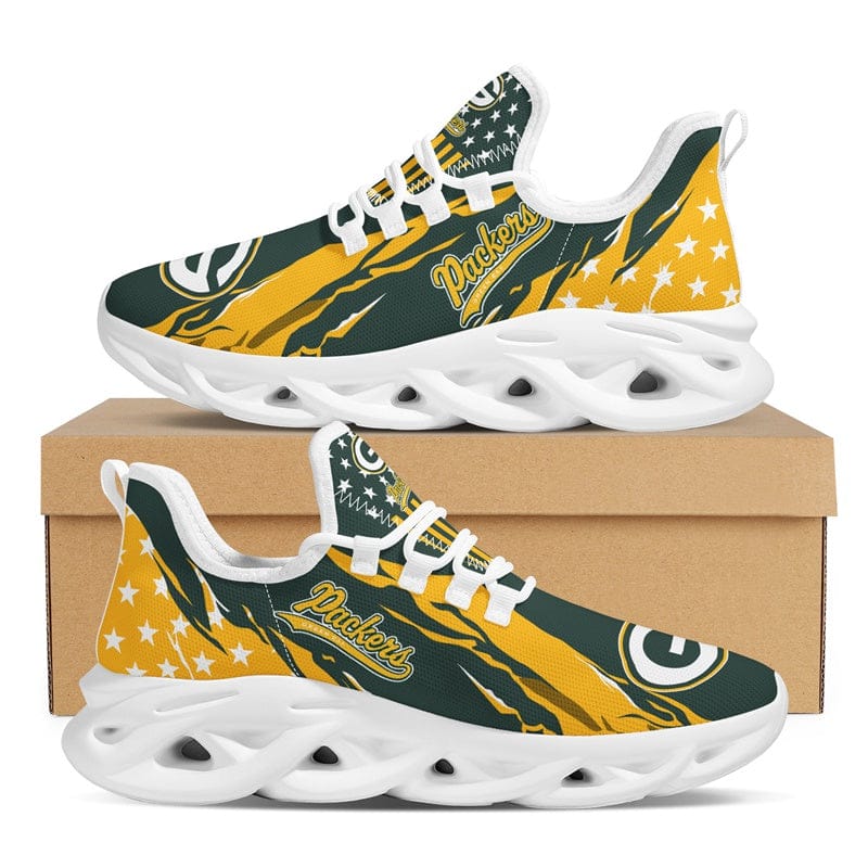Alternative view of Green Bay Packers Max Soul Sneakers Shoes Elevate Your Every Step