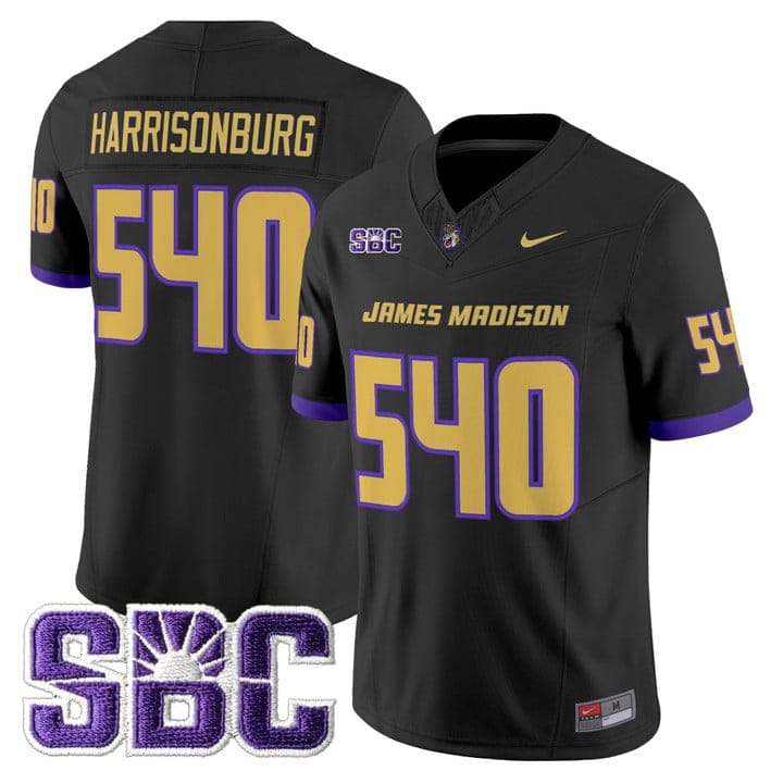 Alternative view of Harrisonburg Jersey #540 James Madison Dukes 2025 Vapor Limited Stitched