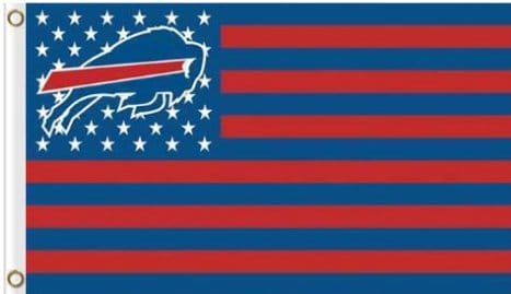 Hemlet Buffalo Star and Stripes Flag 3X5 Ft Polyester Banner USA 90x150cm