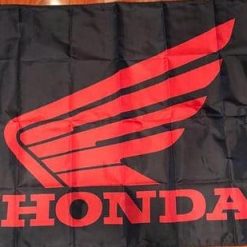 Honda Racing Black Flag 3X5 Ft Polyester Banner USA 90x150cm
