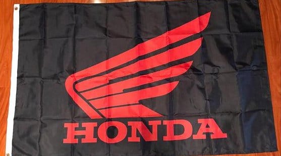 Honda Racing Black Flag 3X5 Ft Polyester Banner USA 90x150cm