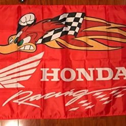 Honda Racing Team Woodpecker Flag 3X5 Ft Polyester Banner USA 90x150cm