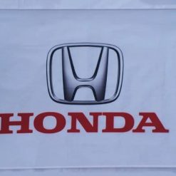 Honda Racing White Flag 3X5 Ft Polyester Banner USA 90x150cm