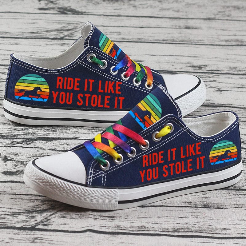 Alternative view of Horse Canvas Sneakers Shoes For Men Women Fans