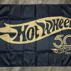 Hot Wheels Blue Flag 3X5 Ft Polyester Banner USA 90x150cm