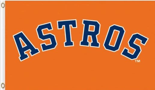 Houston Astros Baseball Club flag 3X5Ft Banner USA Polyester with Brass Grommets - 14