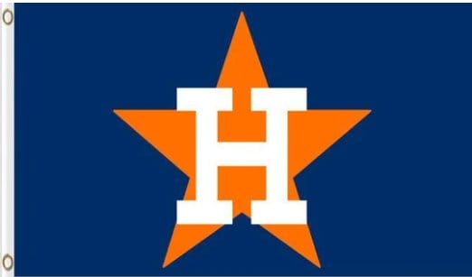 Houston Astros Baseball Team Blue flag 3X5Ft Banner USA Polyester with Brass Grommets - 32