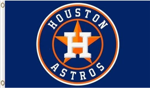 Houston Astros Baseball Team Blue flag 3X5Ft Banner USA Polyester with Brass Grommets - 33