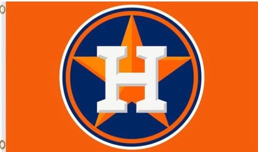 Houston Astros Baseball Team flag 3X5Ft Banner USA Polyester with Brass Grommets - 30