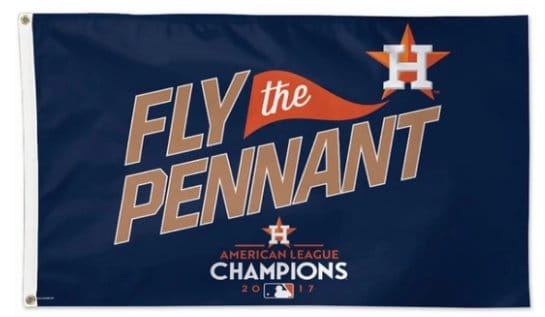 Houston Astros Fly the Pennant Team flag 3X5Ft Banner USA Polyester with Brass Grommets - 9