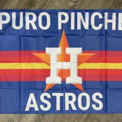 Houston Astros Retro Flag 3x5 ft Classic Sports Blue Banner Man-Cave Bar Pub