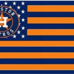 Houston Astros US Nation flag 3X5Ft Banner USA Polyester with Brass Grommets - 11
