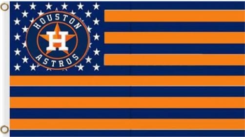 Houston Astros US Nation flag 3X5Ft Banner USA Polyester with Brass Grommets - 11
