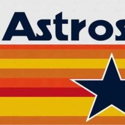 Houston Astros logo with star flag 3X5Ft Banner USA Polyester with Brass Grommets - 4