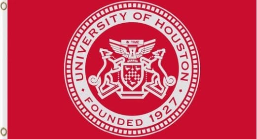 Houston Cougars Team Flag 3X5ft Banner Polyester with 2 Brass Grommets