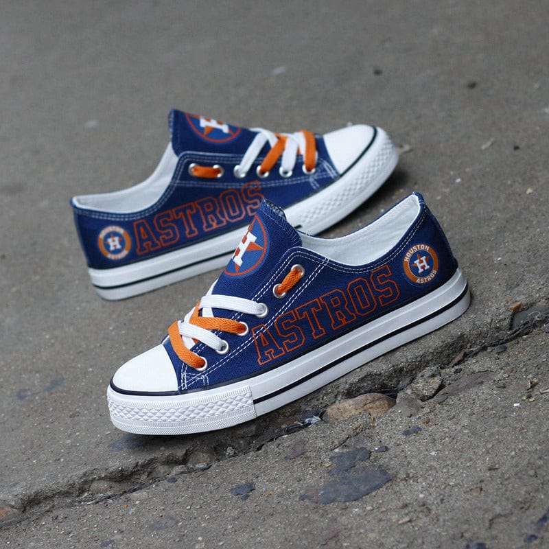Alternative view of Houston Astros Limited Print Low Top Canvas Shoes Sport Sneakers For Men Women Fans